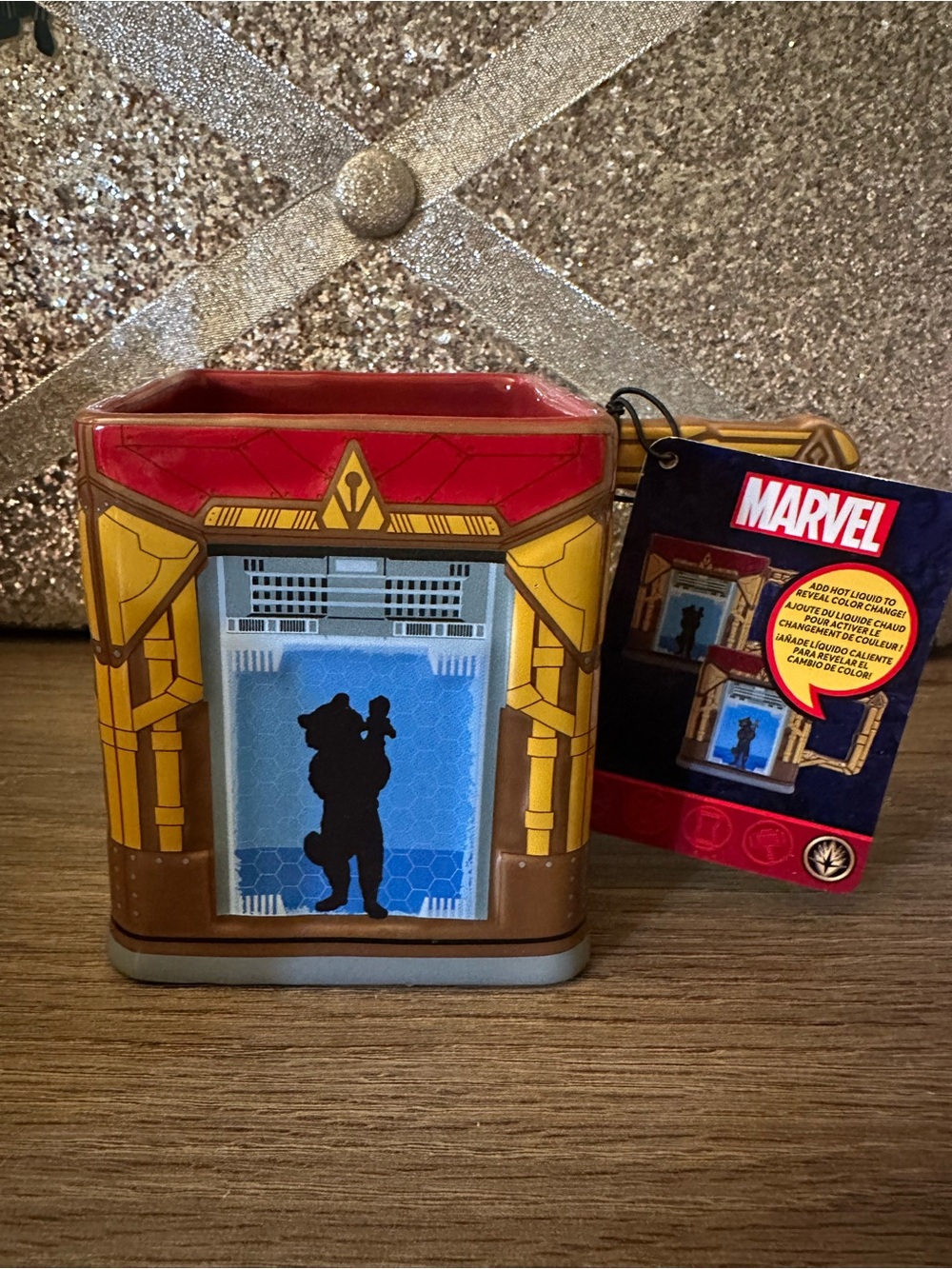 Disney Marvel Guardians of the Galaxy Brown & Red Ceramic Color Changing Mug
